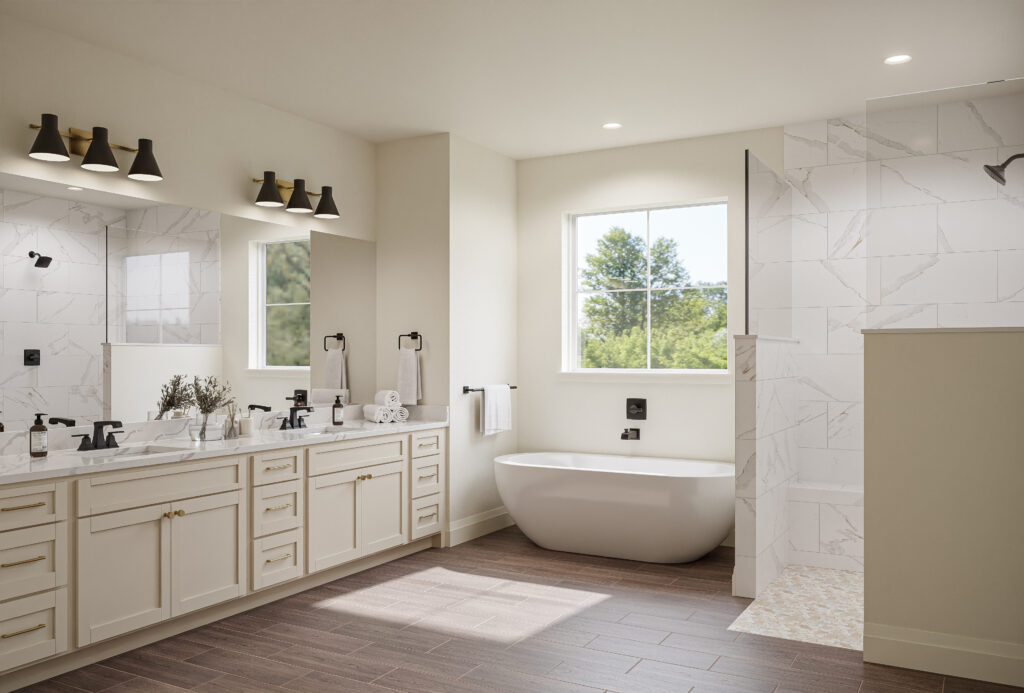 English Farm House Master Bath